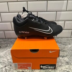 Nike Renew Hyperdiamond 4 Pro‎ Softball Cleats Black/White Womens Size 9.5